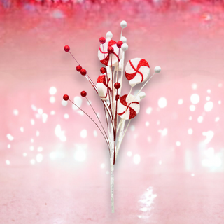 Peppermint Candy Spray Tree Pick 05-05179