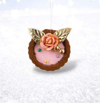 Pre-Order December Diamonds 6" Pink Custard Shell Ornament 08-00242 Sweet Dreams