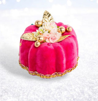 Pre-Order December Diamonds 4.5in Fuschia Pink Bundt Cake Ornament 08-00256 Sweet Dreams