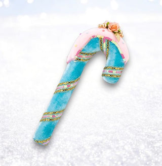 Pre-Order December Diamonds 15in Blue Candy Cane Ornament 08-00287 Sweet Dreams