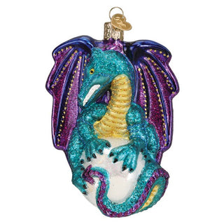 Fantasy Dragon Glass Ornament 12631