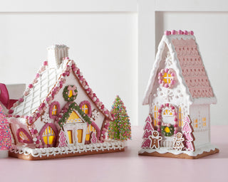 PRE-ORDER Raz 12" Pink Gingerbread House 4516663