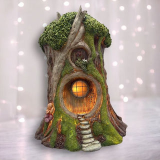 December Diamonds 1-Story LED Fairy House- I'm a Fairy Collection 55-55484