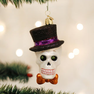 Halloween Top Hat Skeleton Ornament 26068