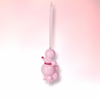 December Diamonds Light Hot Pink Poodle Ornament- Candy Town-29-29044