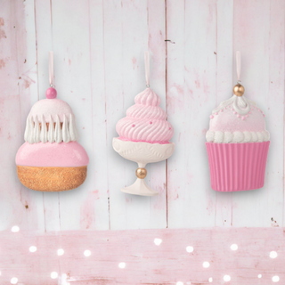 Pink Whimsical Sweet Pastery Ornament 29-29607 Nutcracker Sweet Shoppe