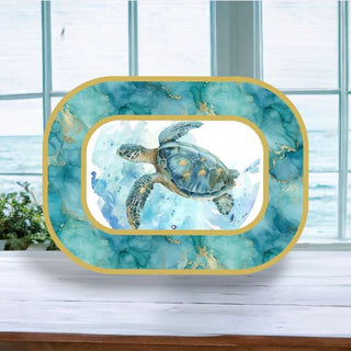 Coastal Sea Turtle Serving Tray 29-30009 A Mermaids Tale