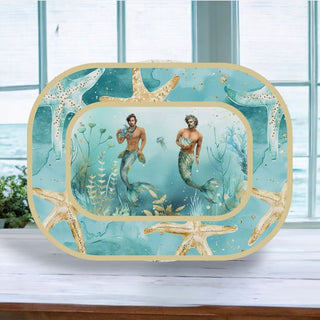 Coastal Mermen Serving Tray 29-30021 A Mermaids Tale