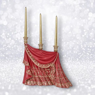 Pre-Order December Diamonds 16in Curtain Candle Holder 29-30322 Christmas Theater