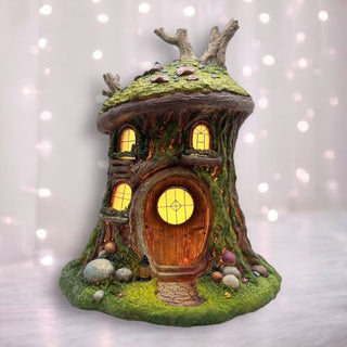 December Diamonds 2 Story LED Fairy House- I'm a Fairy Collection 55-55483