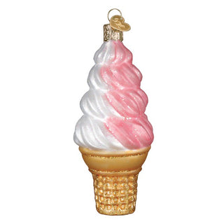 Strawberry Swirl Soft Serve Ornament 32701