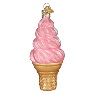 Strawberry Swirl Soft Serve Ornament 32701