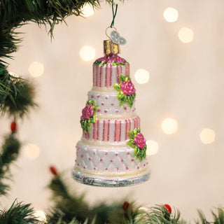 Elegant Wedding Cake Ornament 32708