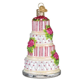 Elegant Wedding Cake Ornament 32708