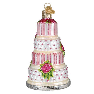 Elegant Wedding Cake Ornament 32708