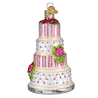 Elegant Wedding Cake Ornament 32708