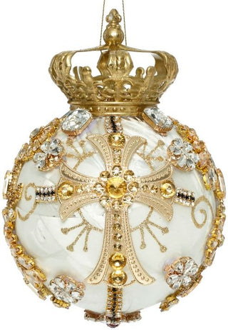 2025 Crown Jewels Ornament, Ivory