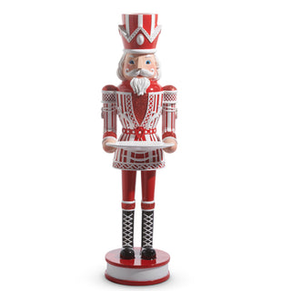 PRE-ORDER RAZ 36" Peppermint Nutcracker with Tray
