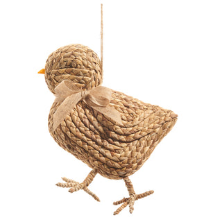 11" Natural Basketweave Chick Wall Hanging 4503401