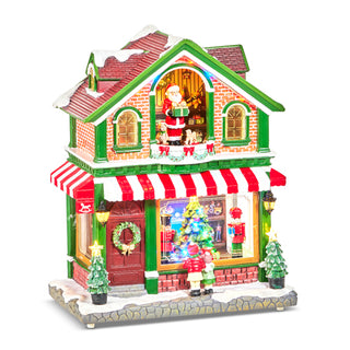 PRE-ORDER Raz 16" Lighted Musical Toy Shop 4510546