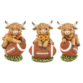 Pre-Order 5" Football Mounted Highland Cow 45115