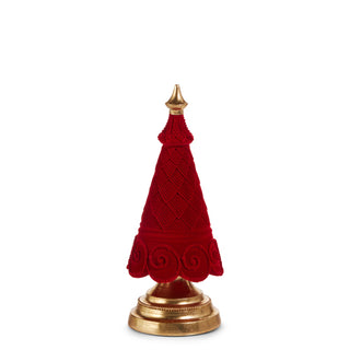 11.5" Red Flocked Tree 4511706