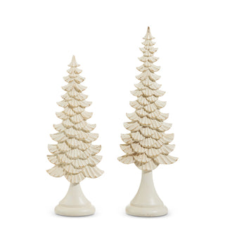 PRE-ORDER White Tree Set with Gold Accents 4512240