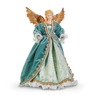 PRE-ORDER 16" Blue Teal Victorian Angel Tree Topper 4515549