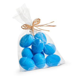 2.5" Bag of Blue Green, Pink or Iridescent Shimmer Flocked Easter Eggs 4516172