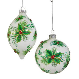 Pre-Order Raz Christmas 5" Holly Berry Ornament Set 4524938