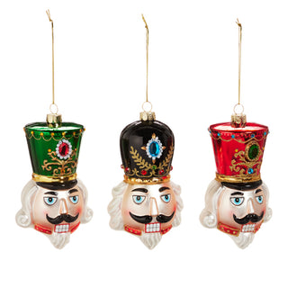 Pre-Order Raz Christmas 4.75" Nutcracker Head Ornament 4552899
