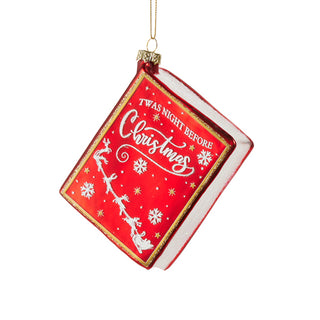 Pre-Order Raz Christmas 5" Christmas Book Ornament 4552945