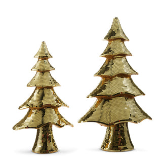 PRE-ORDER Large Gold Silver Layered Bedazzled Disco Ball Tree Set 4554051