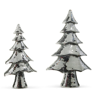 PRE-ORDER Large Gold Silver Layered Bedazzled Disco Ball Tree Set 4554051