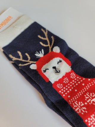 Small/5-6 Holiday Llama Novelty Socks
