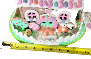 Candy Sweets Pastel Easter 9" Light Up Gingerbread House