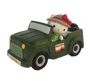 Hello Kitty Adventure Tours Green Jeep Truck Tea Light Candle Holder 23471-BS