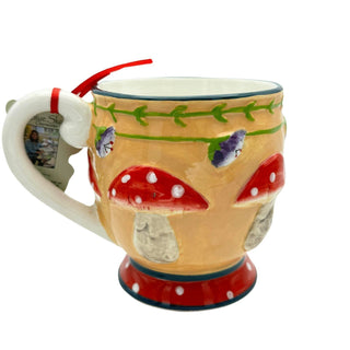Mushroom & Ladybug Teapot Sugar Bowl,Creamer & Mugs by Blue Sky Clayworks