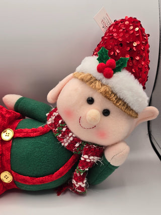 20 in Hanna's Handiworks Elf Shelf Sitter Boy Girl Set Christmas 2024