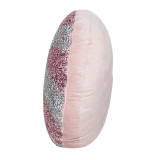 Sparkles Home Luminous Pink Peppermint Rhinestone Throw Pillow Holiday