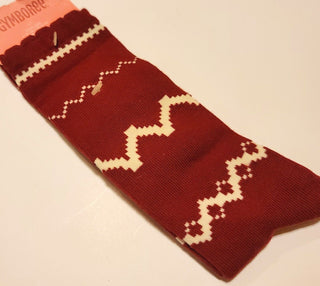 5-7 Penguin Chalet Fair Isle Knee High Holiday Socks