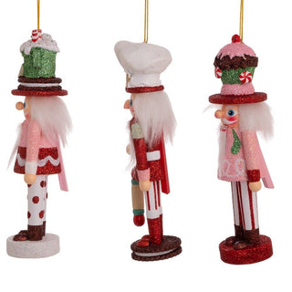 Hollywood Nutcrackers Cake Cocoa Gingerbread Nutcracker Ornaments Set HA0596