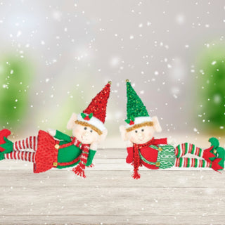 20 in Hanna's Handiworks Elf Shelf Sitter Boy Girl Set Christmas 2024