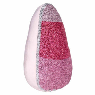 Luminous Pink Candy Corn Rhinestone Halloween Throw Pillow