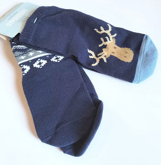 18-24 mo Moose Fair Isle Holiday Socks Set