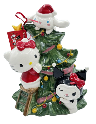 Hello Kitty Decorating the Christmas Tree Figurine