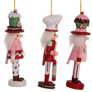 Hollywood Nutcrackers Cake Cocoa Gingerbread Nutcracker Ornaments Set HA0596