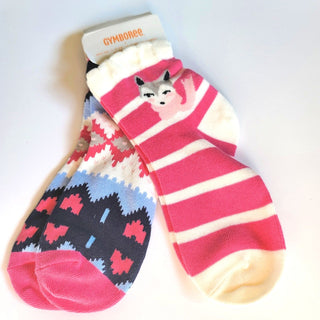 5-6 S Girls Pup Fair Isle Holiday Socks