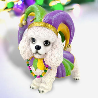 Mardi Gras Poodle Figurine 65-65034