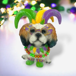 Mardi Gras Shih Tzu Dog Chrismas Ornament 65-65045